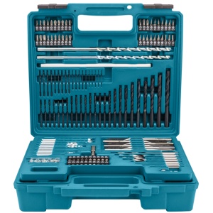 Trusa Makita 212 piese, burghie, biti si carote - Img 1