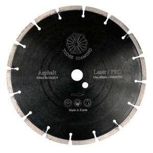 Tudee Disc diamantat debitare asfalt, profesional, 300x25.4x10x2.8mm