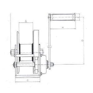 Vinci manual de ridicare Gutman cu frana - Img 3
