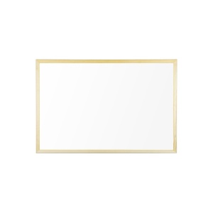 Whiteboard nemagnetic cu ramă lemn 60 x 40 cm Bi-Silque 2997