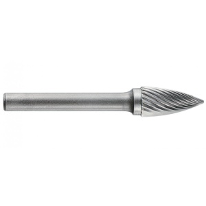 1031781 Freza din carbura de tungsten forma G - arcuita cu cap ascutit, tais simplu, tip C, DIM 16, Coada 6