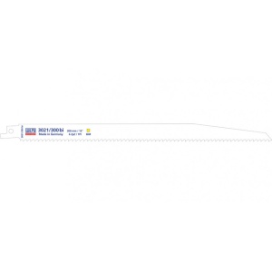 3021/300 BI Panza Bi-Metal pentru fierastrau sabie pentru lemn / 5 bucati, DIM 300 x 19 x 1.27 mm