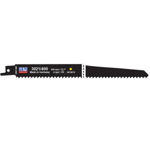 3021/400 Panza HCS/CV pentru fierastrau sabie pentru lemn / 5 bucati, DIM 400 x 19 x 1.27 mm