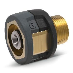 Adaptor EASY!Lock din alama, Karcher tip 6, TR22IG-M22AG, pentru gama HD si HDS (2xM22)