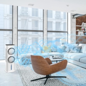 Aircooler - Racitor de aer portabil, umidificator, Trotec, tip PAE45, alb, 90 W, 1700m³/h, 5 viteze - Img 12