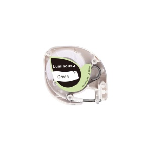 Banda etichete fluorescenta AIMO 12mm x 1.5m, plastic, vernil fluorescent, transfer termic, doar pentru AIMO P12PRO, Q5-LMG31 - Img 1