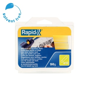 Baton silicon profesional Rapid Piele intoarsa, Textile, galben, O12mm x 94mm, baza EVA, 50g blister 40107353 - Img 2