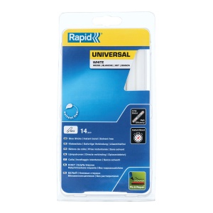 Baton silicon profesional Rapid Universal alb, O12mm x 190mm, baza EVA, 14 buc blister 5000694