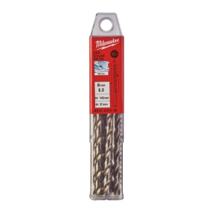 Burghie lungi MILWAUKEE HSS Ground pentru metal - DIN 340 Ø 6x91x139 mm - set 10 buc - Img 2