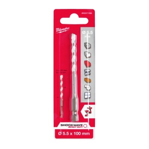 Burghie multimaterial Milwaukee (Lungime totală (mm): 100, Lungime activă (mm): 50, Ø (mm): 5.5) - Img 2