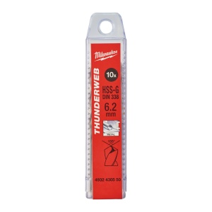 Burghiu metal MILWAUKEE THUNDERWEB - DIN 338 Ø 6.2x63x101 mm - set 10 buc - Img 2