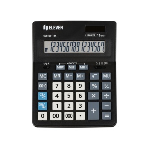 Calculator de birou 16 digiți, 205 x 155 x 35 mm, Eleven CDB1601-BK - Img 2