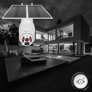Cameră solară WiFi Tellur Smart, P&T, 3MP, 2K UltraHD, PIR, panou solar 20W, Alb - Img 14