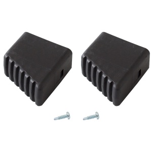 Capace negre pentru scari CORDA/MONTO, 40 x 20mm (fata) - Img 2