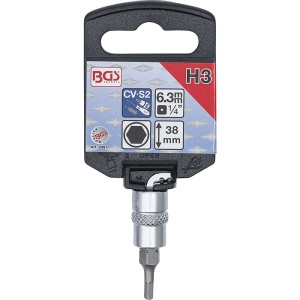 Capat cheie tubulara 1/4" cu varf imbus, 3 mm - Img 3