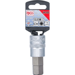 Capat cheie tubulara BGS 1/2" cu varf imbus, 18 mm, lungime 70 mm - Img 2