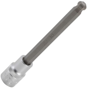 Capat cheie tubulara BGS 1/2" cu varf imbus sferic, 10 mm, lungime 140 mm