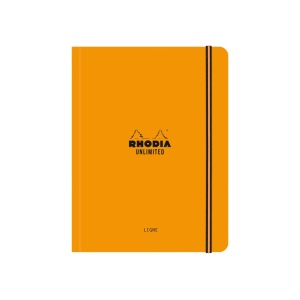 Carnet nedatat A5+, 16 x 21 cm, 60 file, Rhodia Unlimited, orange - Img 1