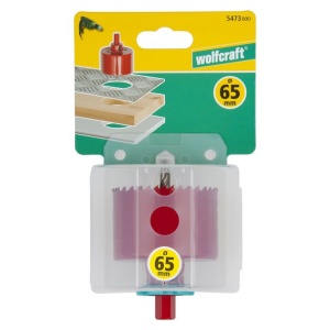 Carota bimetal Wolfcraft 5473000, diametru D 65 mm, adancime de taiere 40 mm - Img 2