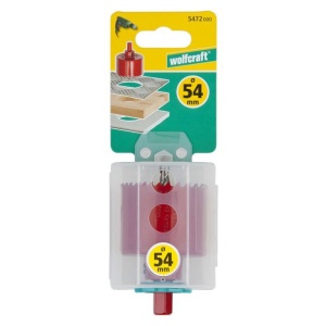 Carota bimetal Wolfcraft 5720000, diametru D 54 mm, adancime de taiere 40 mm - Img 2