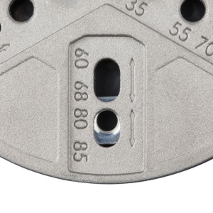 Carota de taiere reglabila pentru instalatii electrice Wolfcraft 5983000, D35, 65, 68, 74, 76, 83 mm adancime taiere 30 mm, tija triunghiulara D 8.5 mm - Img 8