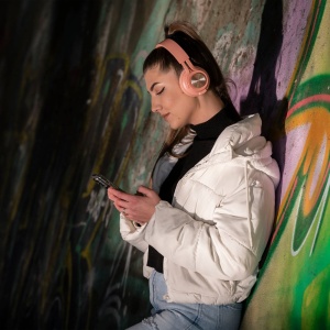 Căști Over-ear Bluetooth Tellur Feel, roz - Img 9