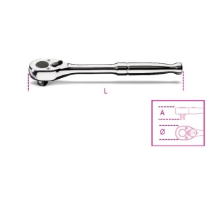 Cheie cu clichet Beta actionare 1/4", maner metalic 900M/55