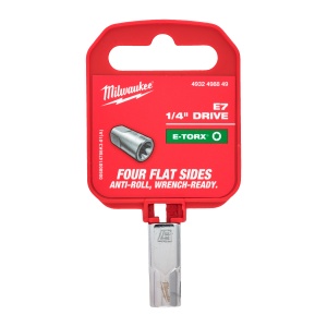 Cheie tubulara cu patrat 1/4" cu bit profil extern Milwaukee Torx E-TX E7 - Img 2