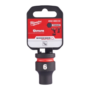 Cheie tubulara de impact MILWAUKEE 1/2" SHOCKWAVE™ IMPACT DUTY 9 mm L38mm - Img 2