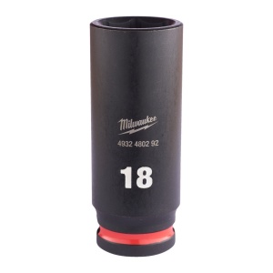 Cheie tubulară de impact MILWAUKEE SHOCKWAVE™ IMPACT DUTY, 3/8" IMPACT SOCKET DEEP 18mm L65mm - Img 1