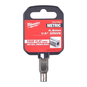 Cheie tubulară Milwaukee 1/4, sistem metric, 4.5mm,scurtă - Img 2