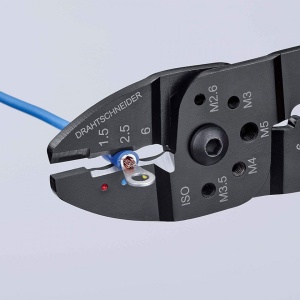 Cleste de sertizare si dezizolat, KNIPEX, 0.5 - 6.0 mmp, 240 mm - Img 2