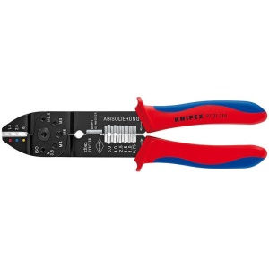 Cleste de sertizare si dezizolat, KNIPEX, 215 mm
