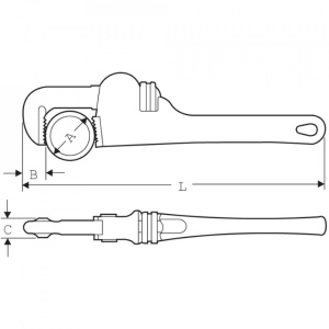 Cleste Heavy Duty, lungime 10", Ř 1.1/2" - Img 2