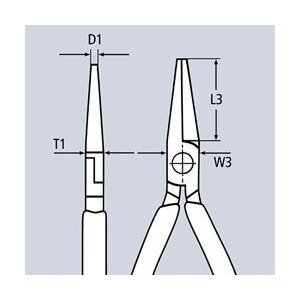Clește KNIPEX cu cioc rotund, 160 mm - Img 2