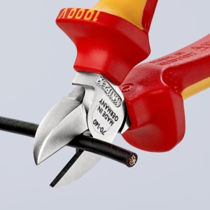 Cleste sfic, cromat, izolata la 1000 V, KNIPEX, 140 mm - Img 6