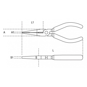 Cleste spit, lungime 160mm 1166 - Img 2