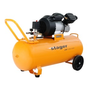 Compresor aer Stager Air 36D100 100L, 10bar, 356L/min, monofazat, angrenare directa - Img 2