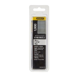 Cuie din otel galvanizat Stanley 1-SWKBN1187T, 30 mm, pachet 1000 bucati, tip J - Img 2