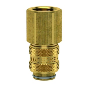 Cupla rapida mini mama Ludecke ESM_38_IAB, DN 5, filet interior G 3/8", inchidere dubla
