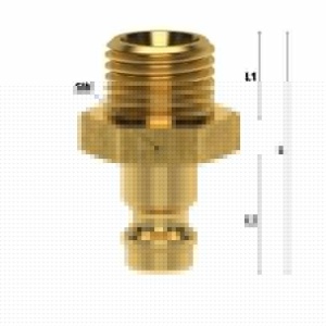 Cupla rapida mini tata Ludecke ESM_38_NA, DN 5, filet exterior G 3/8" - Img 2