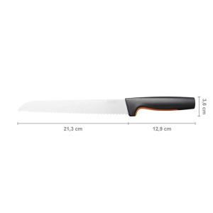 Cutit de paine, Fiskars, FunctionalForm, lama inoxidabila, 21.3 cm - Img 2