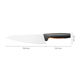 Cutitul bucatarului mare, Fiskars, FunctionalForm, lama inoxidabila, 20 cm - Img 3