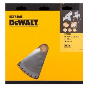 Disc Dewalt DT4320 pentru fierastrau circular, D 216x30x2.6 mm, 48 dinti, pentru taiere universala, seria Extreme - Img 2