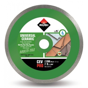 Disc diamantat pt. gresie si faianta 200mm, CEV 200 Pro - RUBI-25913