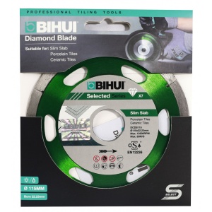 Disc Diamantat subtire pt. Portelan, Placi ceramice 125x22.2 (mm) Super Premium - BIHUI-DCDS125 - Img 2