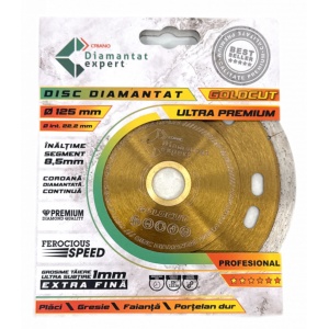 Disc DiamantatExpert pt. Taieri Extra Fine in Portelan Dur Subtire 115x22.2 (mm) Ultra Premium - DXDY.GOLDCUT.115 - Img 4