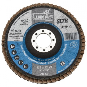 Disc Lamelar pentru Slefuit Metal/Inox 125x22.23 Gr.40