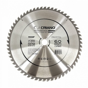 Disc Premium TCT - panza de fierastrau circular pentru taiat lemn, 355x30/25,4/20 cu 60 dinti din carbura de tungsten (vidia) - DXDY.PW355-60