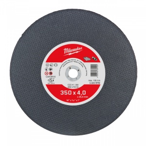 Disc subțire pentru fontă Milwaukee 350x4 mm, gaura 25.4mm